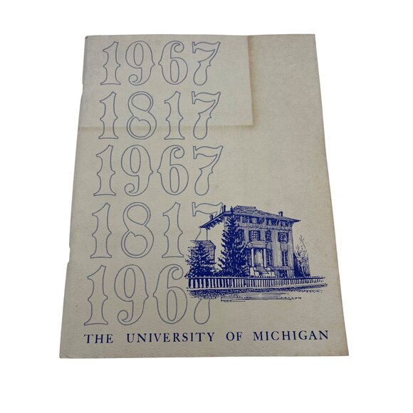 1967 Univ of Michigan Graduation Program w/ Insert - Michigan Stadium - Picture 2 of 12